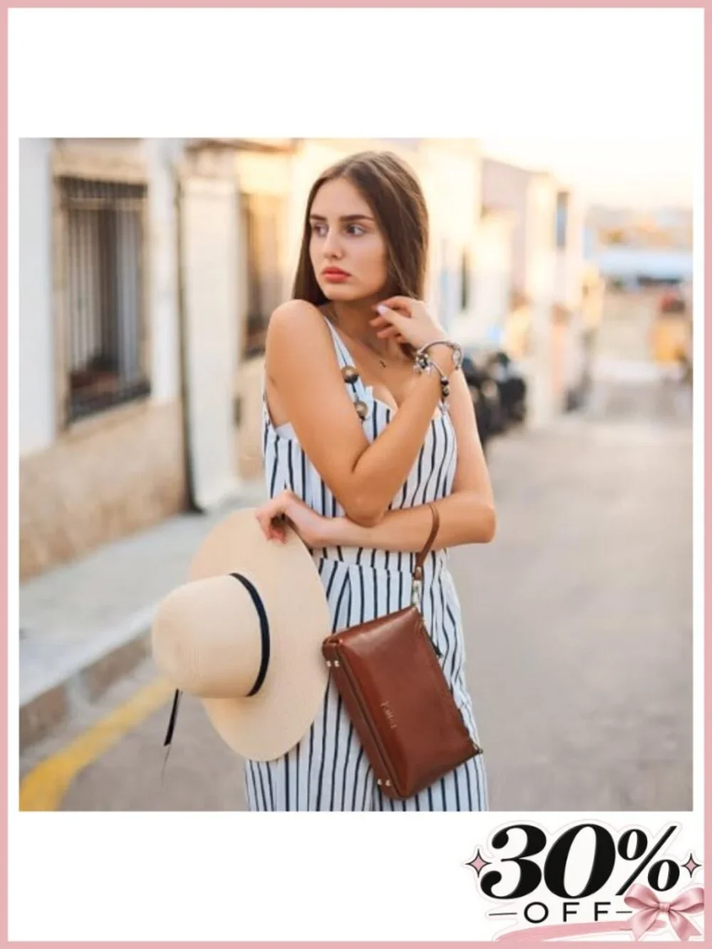 Genuine Leather Crossbody Bag Small Purse Handbag Wristlet